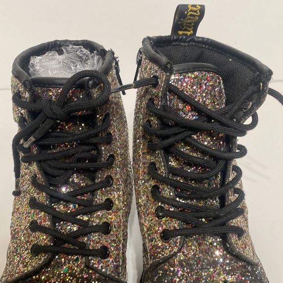 Dr. Martens 1460 Rainbow Glitter Boots - Picture 6 of 14